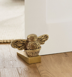 Tapón de puerta de ciruela en forma de oro artesanal de Metal a prueba de óxido para oficina, hogar, tipo de puerta, tapón de la India - Product Image 3