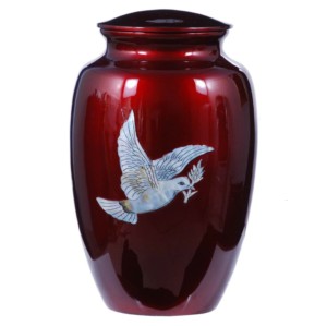 Urnas de cremación de latón para adultos azules, urnas funerarias de Metal al por mayor indias con hermosa banda de grabado hecha en India - Product Image 6