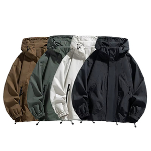 Chaqueta Deportiva de Lona Negra para Hombre, 100% Algodón, Estilo Bomber, Impermeable, Holgada, con Capucha, para Invierno, Camping, Formal, Reversible TAZASH - Product Image 1