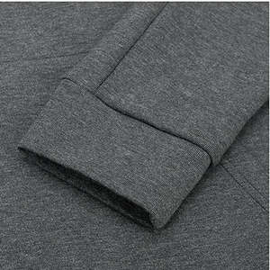 Sudadera con capucha de forro polar de media cremallera para hombre, a la moda, de alta calidad, 100% algodón, para invierno, con diseño de logotipo, bolsillo, antiencogimiento, tallas grandes - Product Image 5