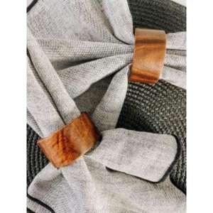 Set of <b>Wooden</b> Napkin Rings in Natural Finished & Ideal for <b>Rustic</b> Wedding Decor or Farmhouse-inspired <b>Dining</b> Experiences - Product Image 1