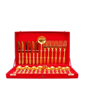 Ensembles de cuisine en laiton couverts à salade en métal cuillère cuillère de service serveurs à salade en acier inoxydable miroir meilleur vendeur - Product Image 6