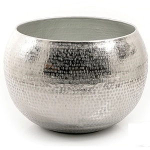 Hot White Finished Aluminium Flower Vase White <b>Powder</b> Coated <b>Cast</b> Aluminium Flower Vases Set of 3 Interior and Tabletop - Product Image 5