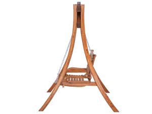 Columpio de Jardín Elora de Madera Maciza con Acabado Marrón para Exteriores - Product Image 4