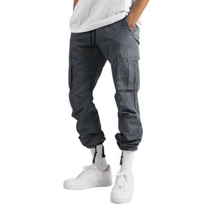 Casual Utility Cargo Pants Men Cotton Canvas Multi Pocket Work <b>Trousers</b> Straight Leg Outdoor Fashion Durable Daily Wear - Product Image 4