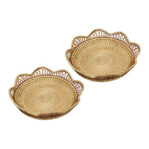 คอลเลกชันถาดอเนกประสงค์ที่มีคุณภาพสูงพร้อมเสน่ห์ของหวายธรรมชาติเหนือกาลเวลา - Product Image 1