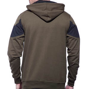 Sudaderas Poliéster Servicio OEM Diseño Personalizado Zip up Manga larga Streetwear Casual Hombre Sudaderas - Product Image 3