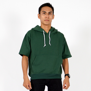 Sweat à capuche à manches courtes pour hommes avec poche Collection Richard Sweatshirts confortables - Product Image 1
