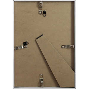 Lot de 2 cadres photo simples en plastique blanc DIN A4 21x29,7 cm avec verre, bois, PS, fer, dimensions personnalisées disponibles - Product Image 2