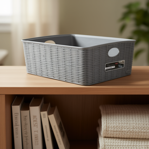 Cesto de Basura Alto Stefanplast ELEGANCE 36x29x13cm Gris Piedra, Cesta de Almacenamiento de Alta Calidad - Product Image 3