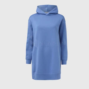 Fabriqué en usine meilleure qualité coton imprimé tricoté tissu femmes coupe-vent palangre à capuche saison d'hiver sweat à capuche court - Product Image 3