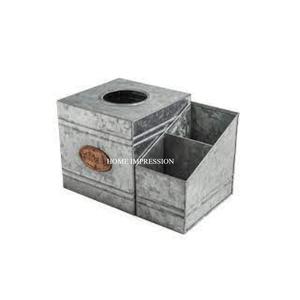 Caja de pañuelos de Metal, diseño atractivo, servilletero de Metal decorativo para el hogar, caja de almacenamiento de pañuelos para restaurantes de Hotel, suministros de uso - Product Image 1