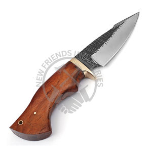 Couteau à lame fixe personnalisable OEM Bear Claw pour la chasse en plein air avec manche de traversin en bois de rose/laiton pour la survie en camping DIY - Product Image 3