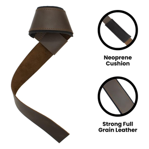 Correa de gimnasio de cuero de vaca Soporte altamente duradero y confiable para entrenamientos de levantamiento de pesas pesadas - Product Image 2