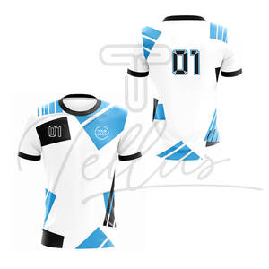 Maillot de football imprimé le plus vendu 100% polyester extensible antibactérien confortable vêtements de sport pour hommes uniforme de club de football - Product Image 1