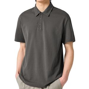 Polo bordado para hombre, Camiseta 100% de algodón de alta calidad, Polo de talla grande para hombre, camisetas de manga corta para hombre, Polo personalizado elegante - Product Image 3
