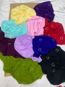 Sari de longitud larga con bordado de Color brillante impreso en forma de corazón más hermoso para Karva Chauth y especial de aniversario de boda - Product Image 5