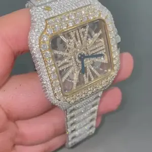 Reloj Analógico de Acero Inoxidable de Alta Gama con Diamantes para Uso Casual de Negocios, Precio de Exportación al por Mayor, Cultivado en Laboratorio - Product Image 2