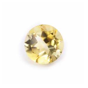 Piedra preciosa facetada de citrino amarillo de corte redondo, piedra de nacimiento de noviembre, piedra preciosa suelta para hacer pendientes de anillo, tamaño calibrado de citrino - Product Image 5