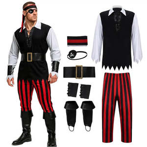 Homme Dguisement <b>Pirate</b> Pour Halloween <b>Costume</b> De Joueur De Jeu Passionnant - Product Image 1