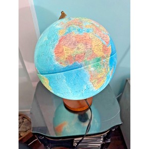 Globo Terráqueo Moderno con Base Giratoria y Luz LED, Mapa de Atlas Iluminado, Globo Decorativo Educativo - Product Image 4
