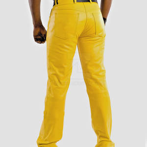 Nouveau design, logo personnalisé, pantalon en cuir décontracté léger pour homme, grande taille, haute qualité - Product Image 5