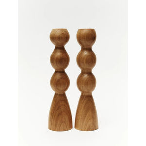 Unique Design Decorative <b>Wooden</b> Candle <b>Holder</b> Made of Mango Wood Candle <b>Holder</b> <b>Candlestick</b> Perfect for Kitchen Dining Table Use - Product Image 4