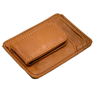 Tas Pinggang Kulit Vintage Minimalis Custom dengan Dompet Jepit Uang, Penutup Ritsleting, Anti RFID, Portabel & Tahan Air