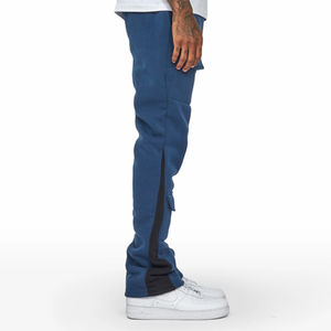Vêtements de sport Pantalons de survêtement décontractés pour hommes Flare Imprimés lavés Respirants Mi-lourds 100% coton Taille élastique - Product Image 5