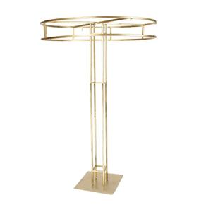 Support de fleurs en cristal de luxe de style européen avec rideau de perles Bougeoir en métal de mariage créatif Pièce maîtresse de mariage - Product Image 6