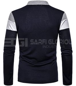 Polos de tela transpirable de gran venta para hombre, polos de algodón de diseño personalizado de talla grande para hombre - Product Image 2