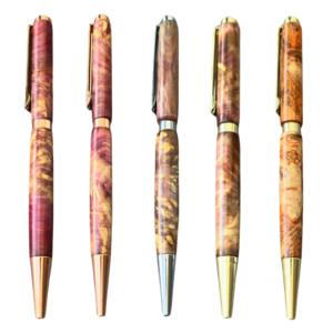 Amethyst Collection: Handcrafted Ballpoint <b>Pen</b> with <b>Green</b>-Red-Blue Resin Body Retirement Graduation Gift Custom Made in VietNam - Product Image 1