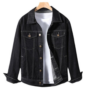 Primavera otoño nueva chaqueta de mezclilla de los hombres de mezclilla informal de talla grande abrigos al por mayor - Product Image 5