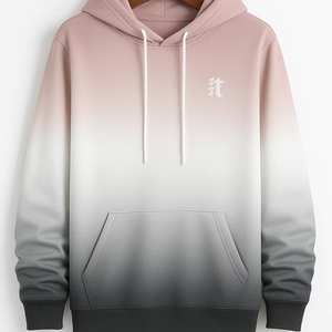 Best Quality 100% Cotton Adult <b>Hoodies</b> Winter New Design Knitted Adult <b>Plain</b> Men's Wear Anti-Shrink Hoodie for Sale - Product Image 4