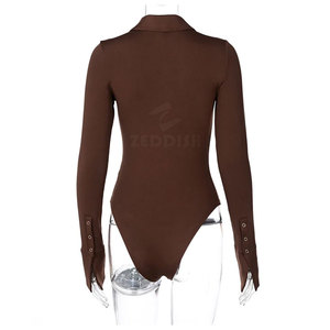 บอดี้สูทผู้หญิงผ้าโพลีเอสเตอร์/ ผ้าฝ้ายแห้งเร็วระบายอากาศได้ดีใส่ออกกำลังกายในฤดูร้อนใส่ออกกำลังกายโยคะฟิตเนส2025 - Product Image 3