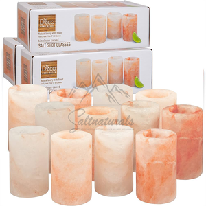 Vasos de chupito de tequila de sal del Himalaya elegantes de diseño personalizado con bandeja hechos a mano para la mejor experiencia de beber - Product Image 4