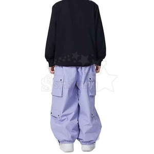 Pantalones de Esquí Casuales Ligeros y Ajustables, Transpirables, Resistentes al Viento, Cálidos, Diseño para Nieve y Exteriores, Poliéster/Nailon - Product Image 6