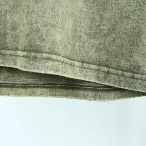 Personalizado de gran tamaño fabricante Casual Vintage ligero de alta calidad 100% algodón lavado ácido Sun Faded camisetas - Product Image 4