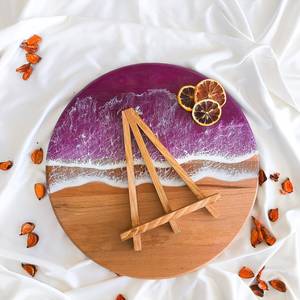 Premium Resin and Wood <b>Coaster</b> Set, Stylish Handmade Stone <b>Drink</b> <b>Coasters</b> <b>for</b> Modern Homes, Cafes, and Wholesale Gifting - Product Image 5