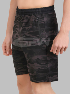 Pantalones cortos deportivos de microfibra para hombre, tela ultrasuave de secado rápido, paneles de malla transpirable y costuras planas para gimnasio cómodo - Product Image 4