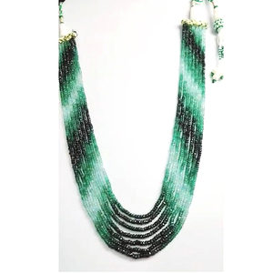 7 Strands Natural Shaded Emerald 3mm to 4mm Rondelle Smooth <b>Beads</b> 267 Cts Lot 14-18 Inch Iroc Sales Gemstone <b>Bead</b> US$160 for All - Product Image 4