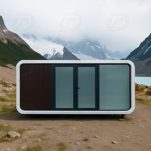 Villa Prefabbricata Ovale con Struttura in Acciaio Pop-Up UMD, Impermeabile, Alimentata a Energia Solare, Ecologica, Moderna <span class=keywords><strong>Casa</strong></span> d'Albergo in Montagna - Product Image 3
