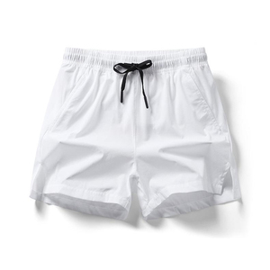 Short de sport personnalisé pour hommes à séchage rapide respirant athlétique course à pied natation solide fermeture à cordon Style décontracté peigné lavé - Product Image 3