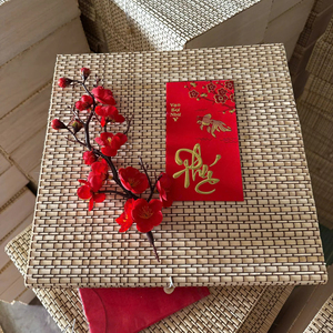 Cesta de Regalo de Bambú Hecha a Mano con Material de Bambú Natural para Envasado de Alimentos, Regalos Corporativos, Decoración del Hogar, Procedente de Vietnam - Product Image 1