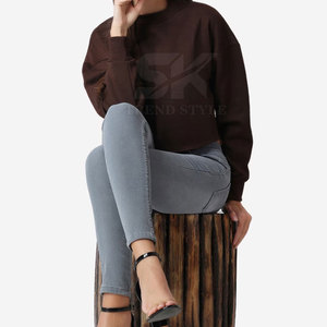 Sudaderas Cortas Lisas Personalizadas para Mujer, Sudaderas Cortas Lisas para Mujer, Ropa, Sudadera Corta para Mujer - Product Image 4