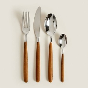 Silver Stainless Steel Polished PVD Finished High Quality With Cover Cutlery Set Party Used - Product Image 3