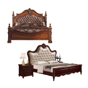 Venta caliente de lujo rey y reina cama de madera para cama muebles de dormitorio conjunto de dormitorio directo de fábrica de Indonesia - Product Image 2