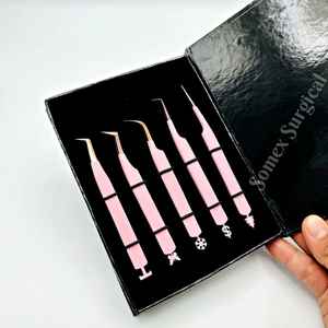 Meilleures pinces pour extensions de cils en acier inoxydable, haut de gamme, multi-pièces, stockage, pinces à cils greffées - Product Image 6