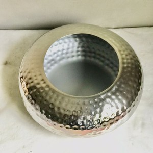 Cuenco grande de níquel y Metal de alta calidad, decoración para el hogar, redondo, plateado - Product Image 4