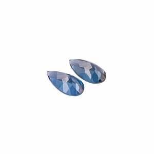 Topaze bleue naturelle de Londres 20x10mm poire à facettes 9.00 ct. Pierre précieuse en vrac pour la fabrication de bijoux - Product Image 3